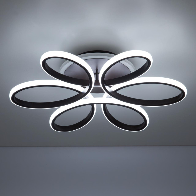 Светильник Citilux Сезар Смарт CL233A155E RGB, 80W LED, 3000-5500K, диаметр 59 см, коричневый