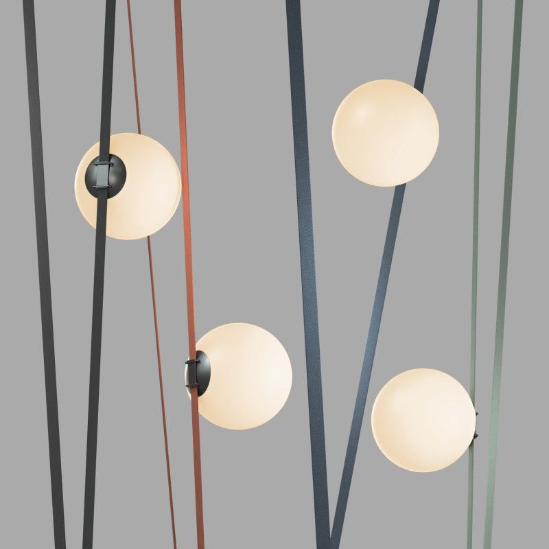 Светильник на шине *23*23,6- см, *LED*15W, 3000K, Denkirs BELTY ORB DK5555-BK, черный пластик