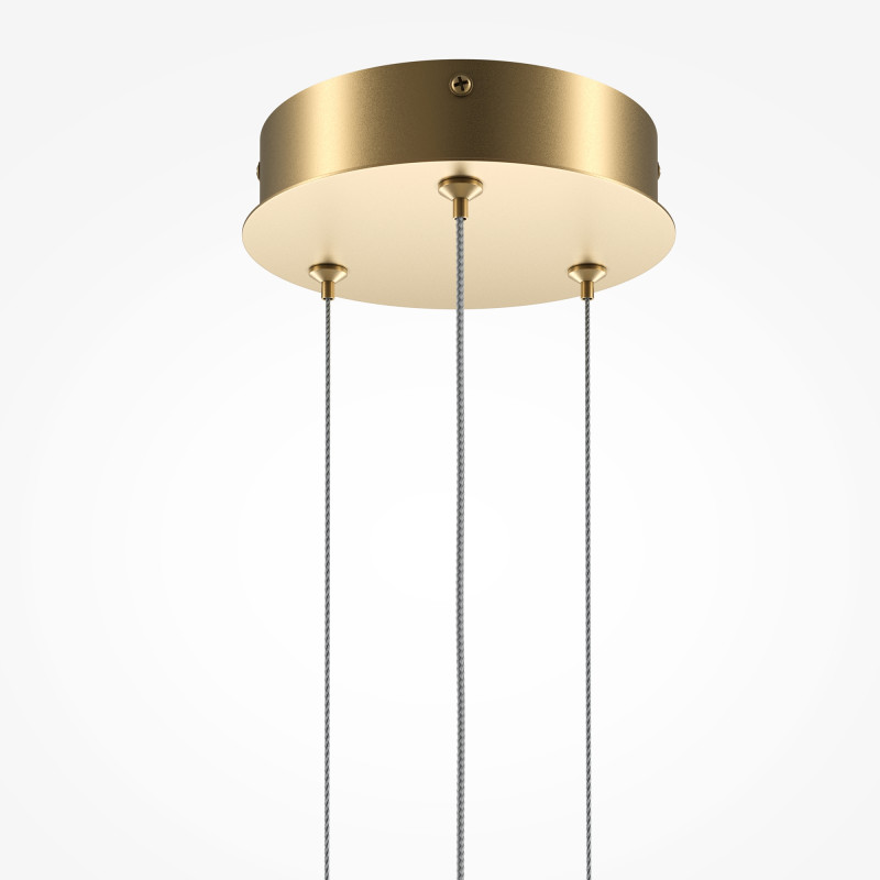 Подвесной светильник 143*11,7*344 см, LED, 40W, 3000К, Maytoni Halo MOD247PL-L49BSK латунный
