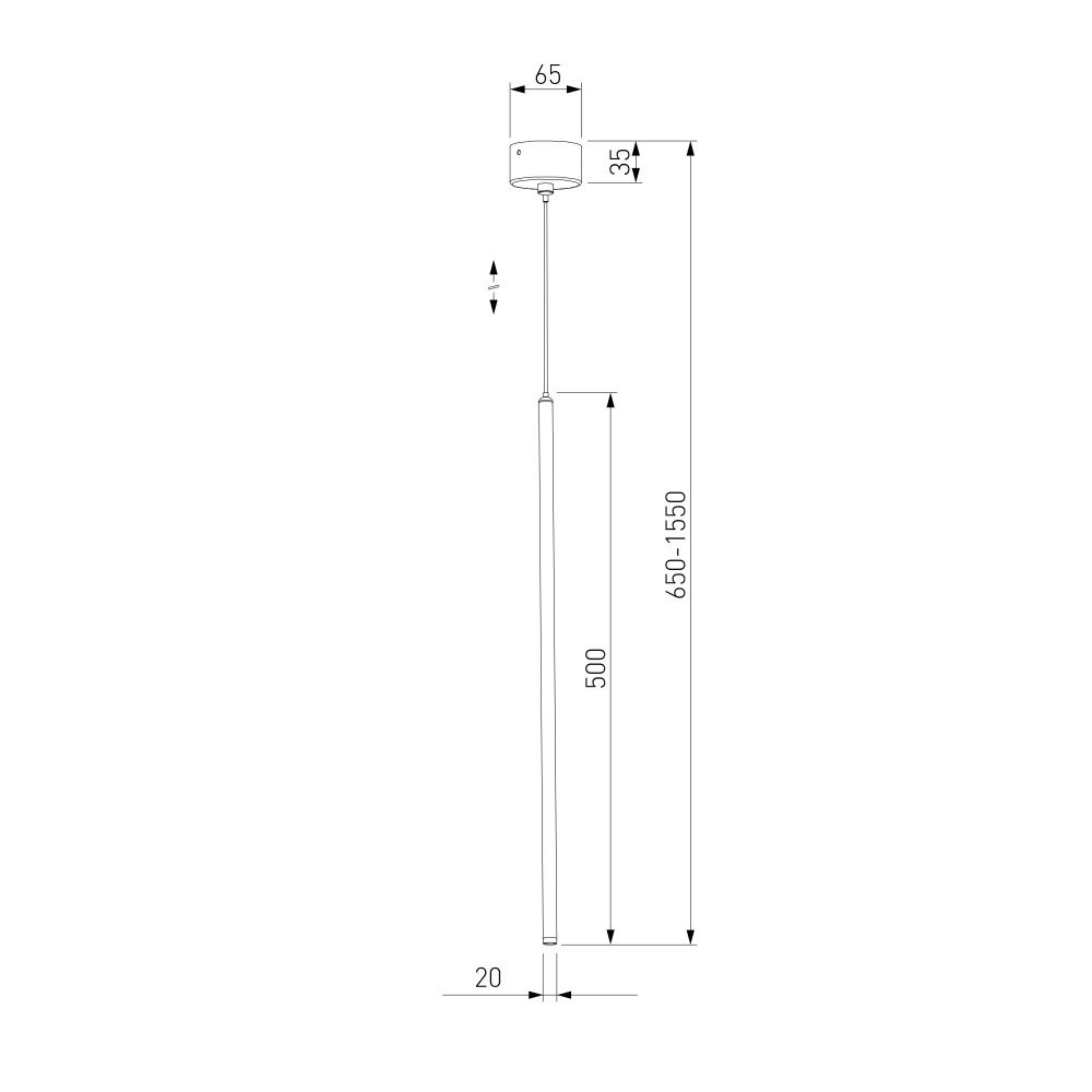 Подвесной светодиодный светильник Flinn 4W 3000K латунь 50263 LED Elektrostandard  4690389219719, a072221