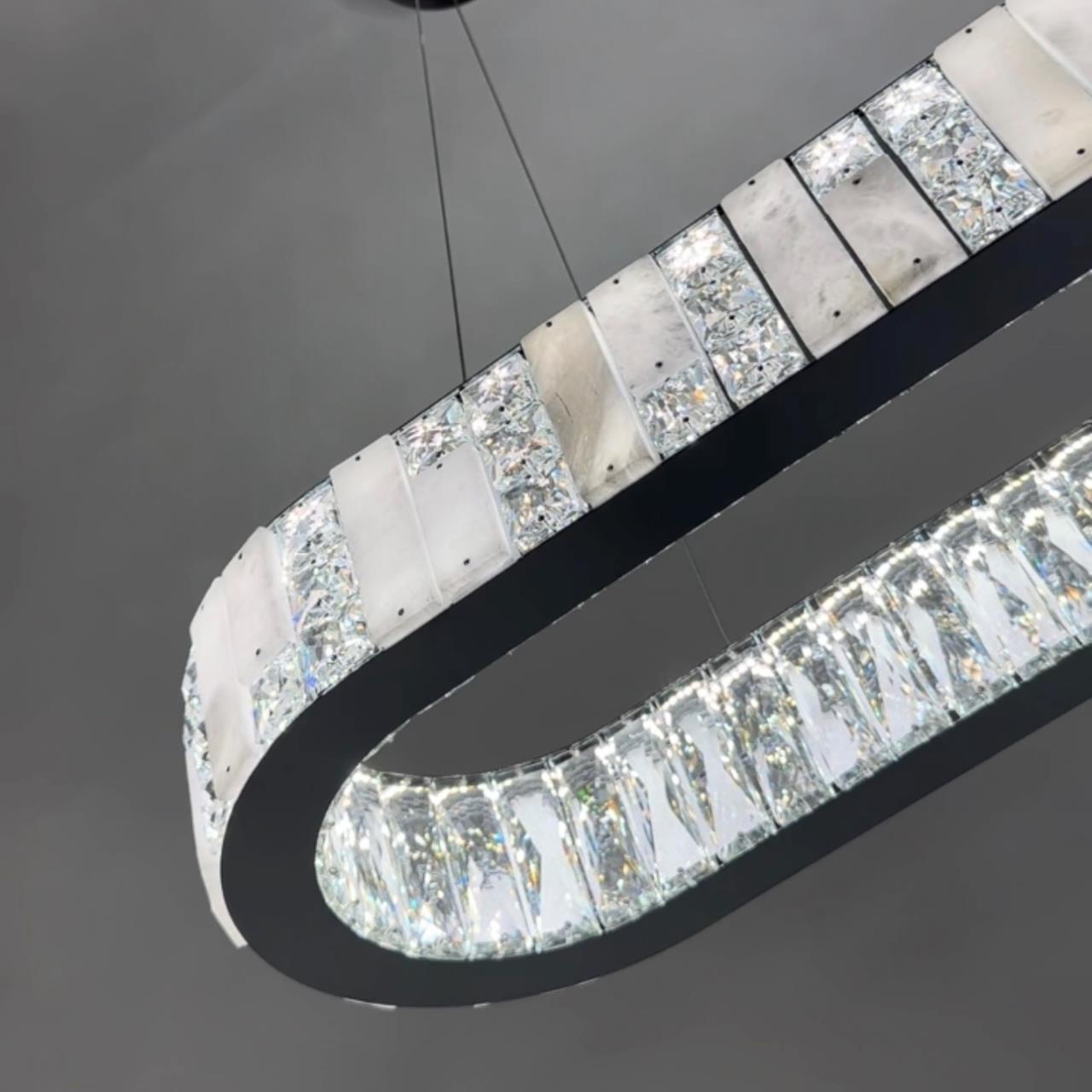 Подвесная люстра 84x30x50см, LED, 36Вт, 3000 / 6000K, Modelux ML.6985.800.300P CR Хром