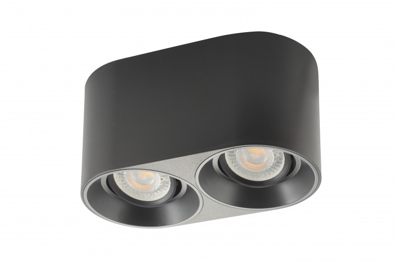 Светильник 19*10 см, MR16(G5,3) 10W, Denkirs DK3036-BK черный