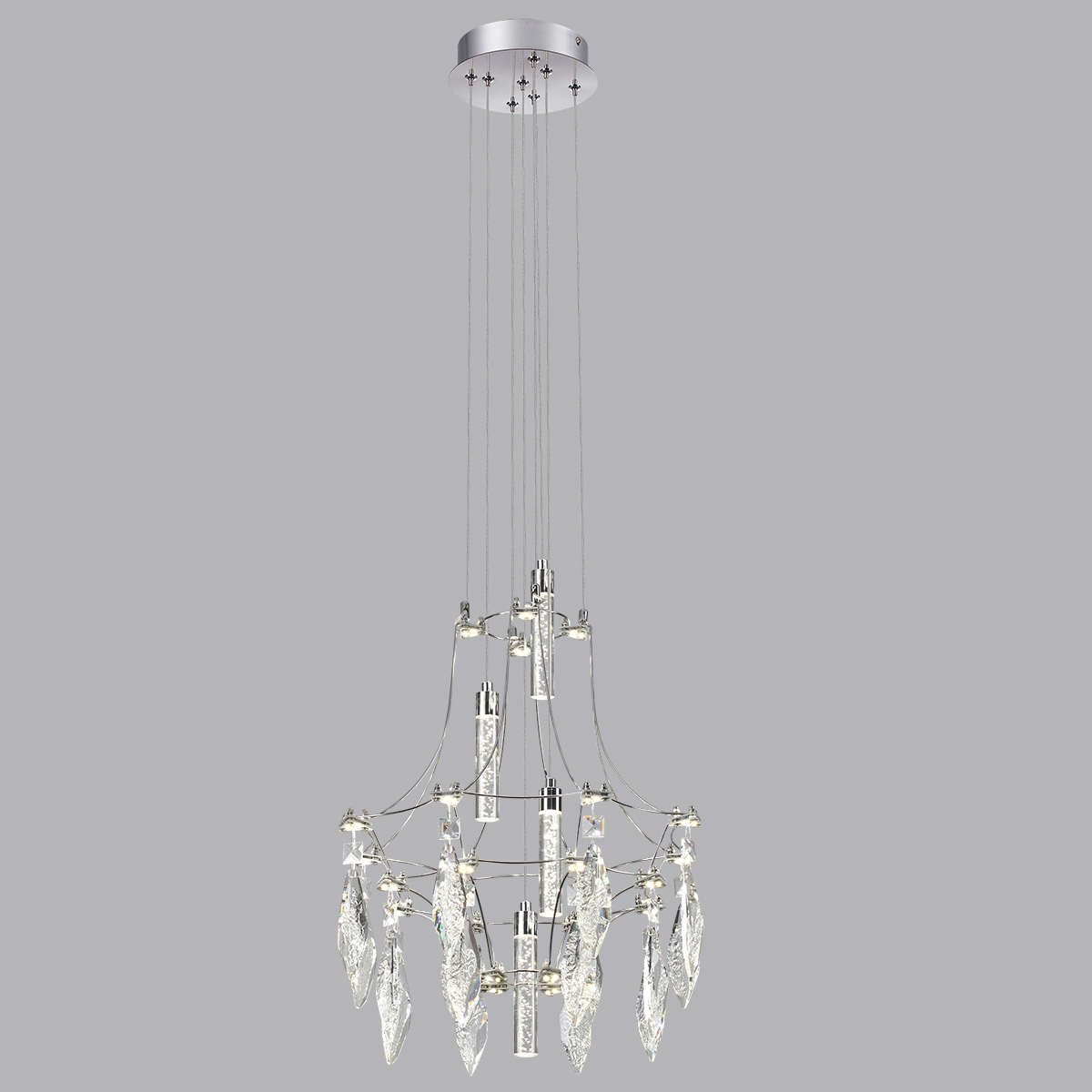 Подвесной светильник 41 см, 52*LED*35W, 4000К, 3150lm Odeon Light Flamenco 6699/35L, хром