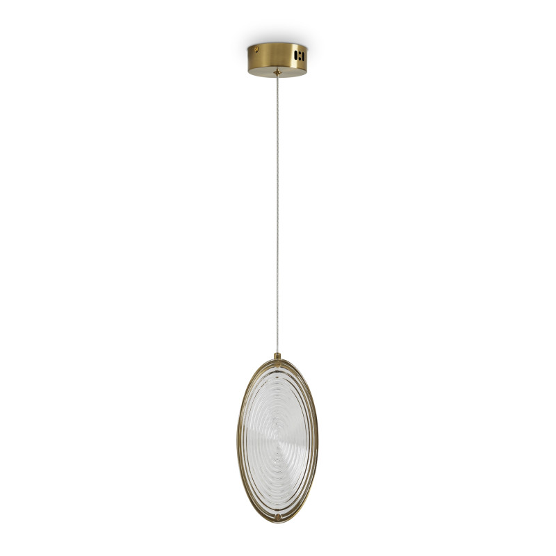 Светильник 14 см, 8W, 3000K, Freya Lolli FR6139PL-L8BS, латунь