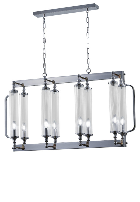 Люстра 102 см Crystal L ux TOMAS SP8 L1000 CHROME Хром