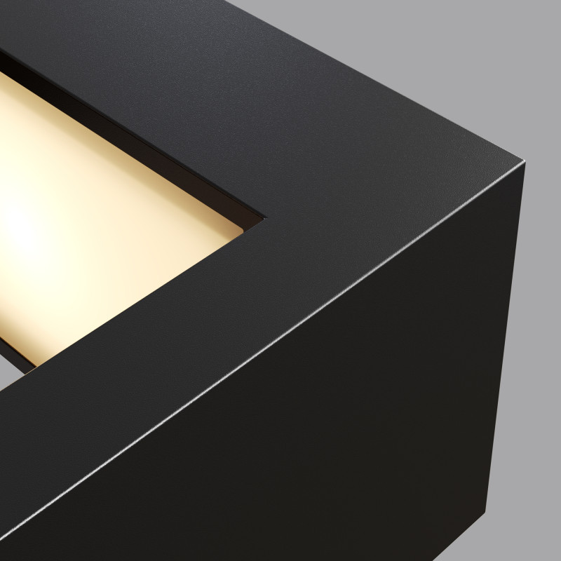 Светильник настенный 18*20*7,9 см, LED, 18W, 3000К, Maytoni Cont O464WL-L18GF3K черный