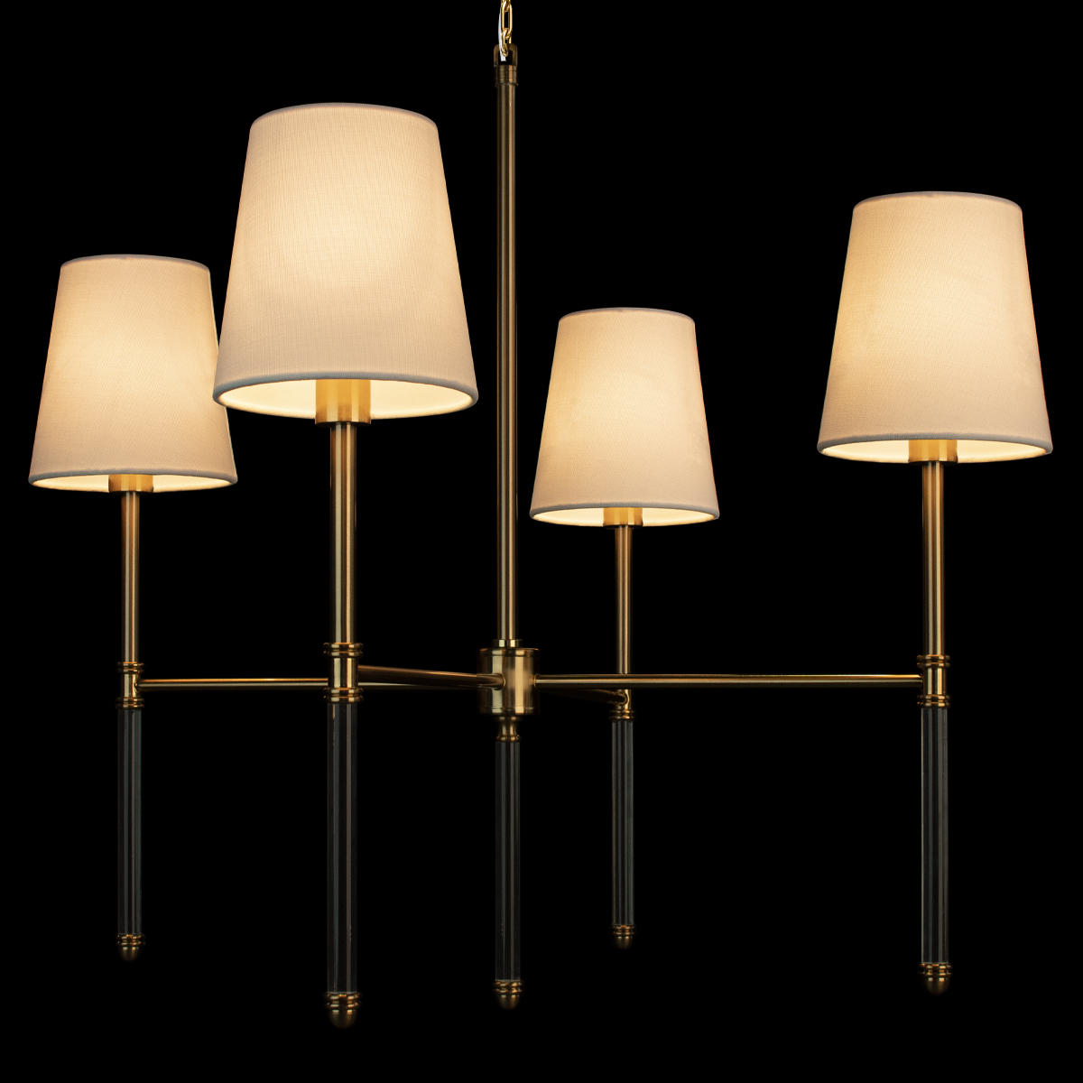 Подвесной светильник 69*69*73/225 см, 4*E14 LOFT IT Cosy 10308 Antique Brass античная бронза