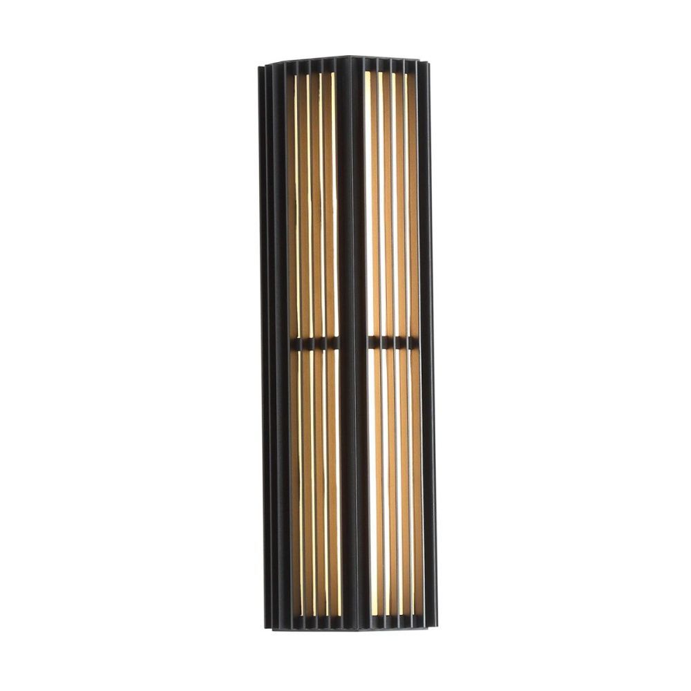 Уличный настенный светильник  46 см, 20W, 3000K, Favourite Trellis 4824-2W, черный