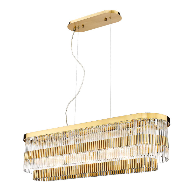 Подвесная люстра 100 см, Divinare BRILLANTE 6813/17 SP-7, латунь