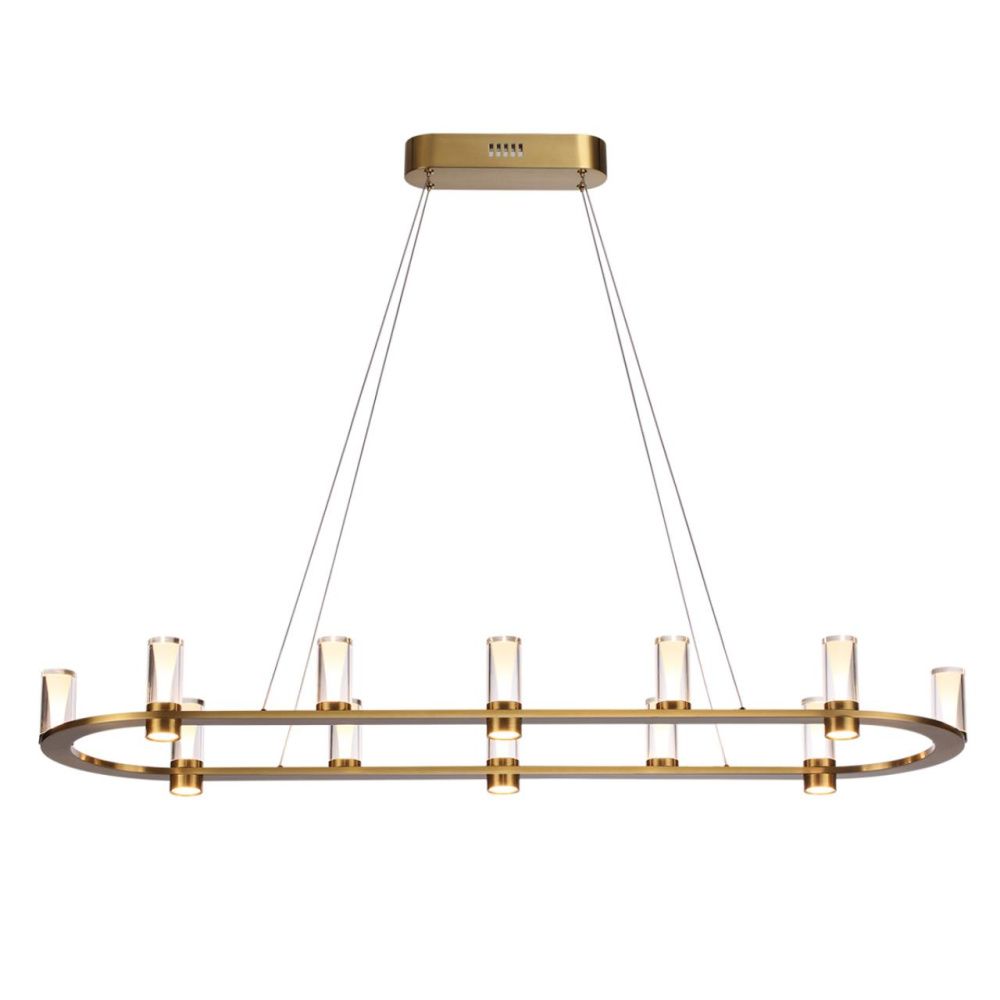 Подвесной светильник 120*85*200- см, 12*LED*69W, 3000K, Odeon Light Defance 7144/65L, бронзовый