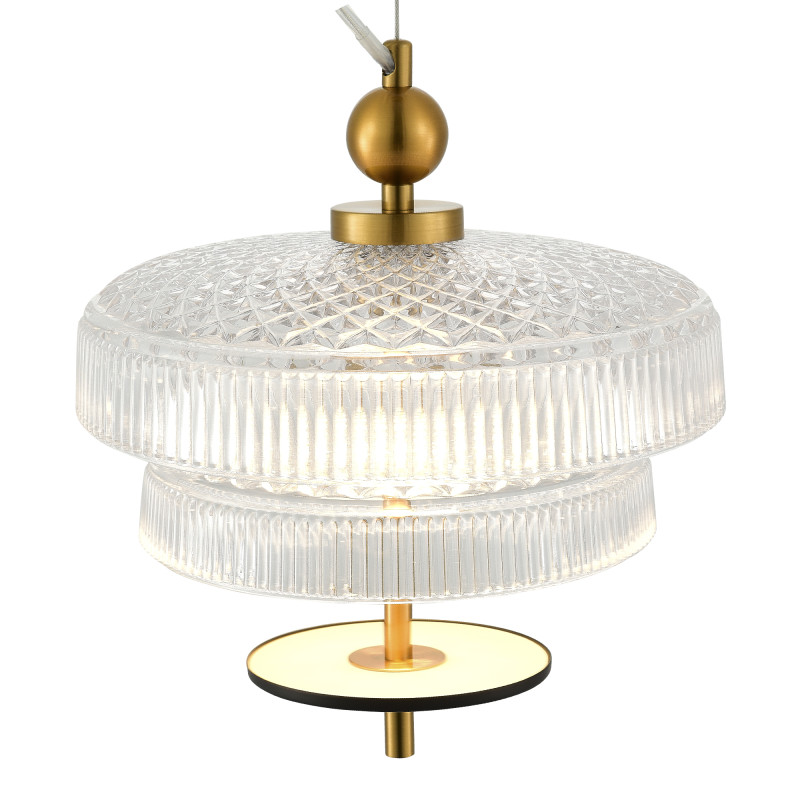 Подвесной светильник 25*180 см, LED, 8W,  3000К, ST-Luce Oriental SL6122.313.01 латунный