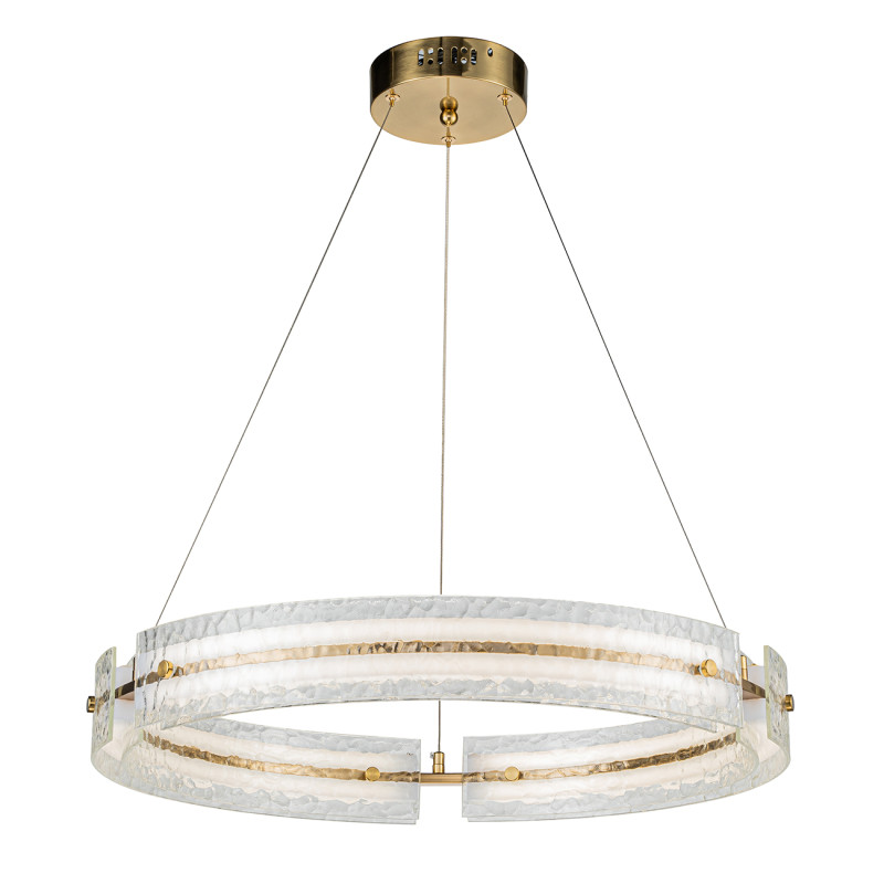 Люстра *60*150 см, 1*LED*60W, 3000-6000K Indigo Led V000089L, бронзовый, 14018/1P Brass