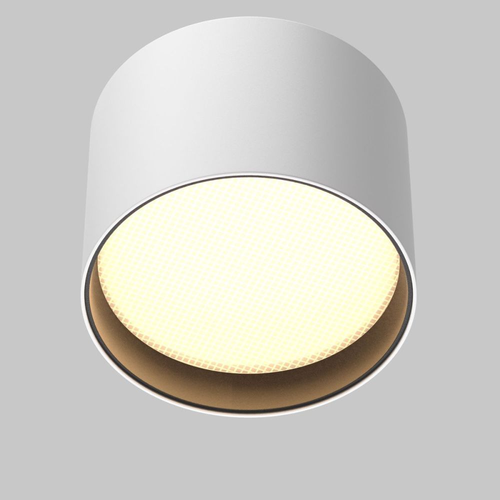 Потолочный светильник 9 см, 7W, 3000K, Maytoni Technical Glare C127CL-L7W3K-W, белый