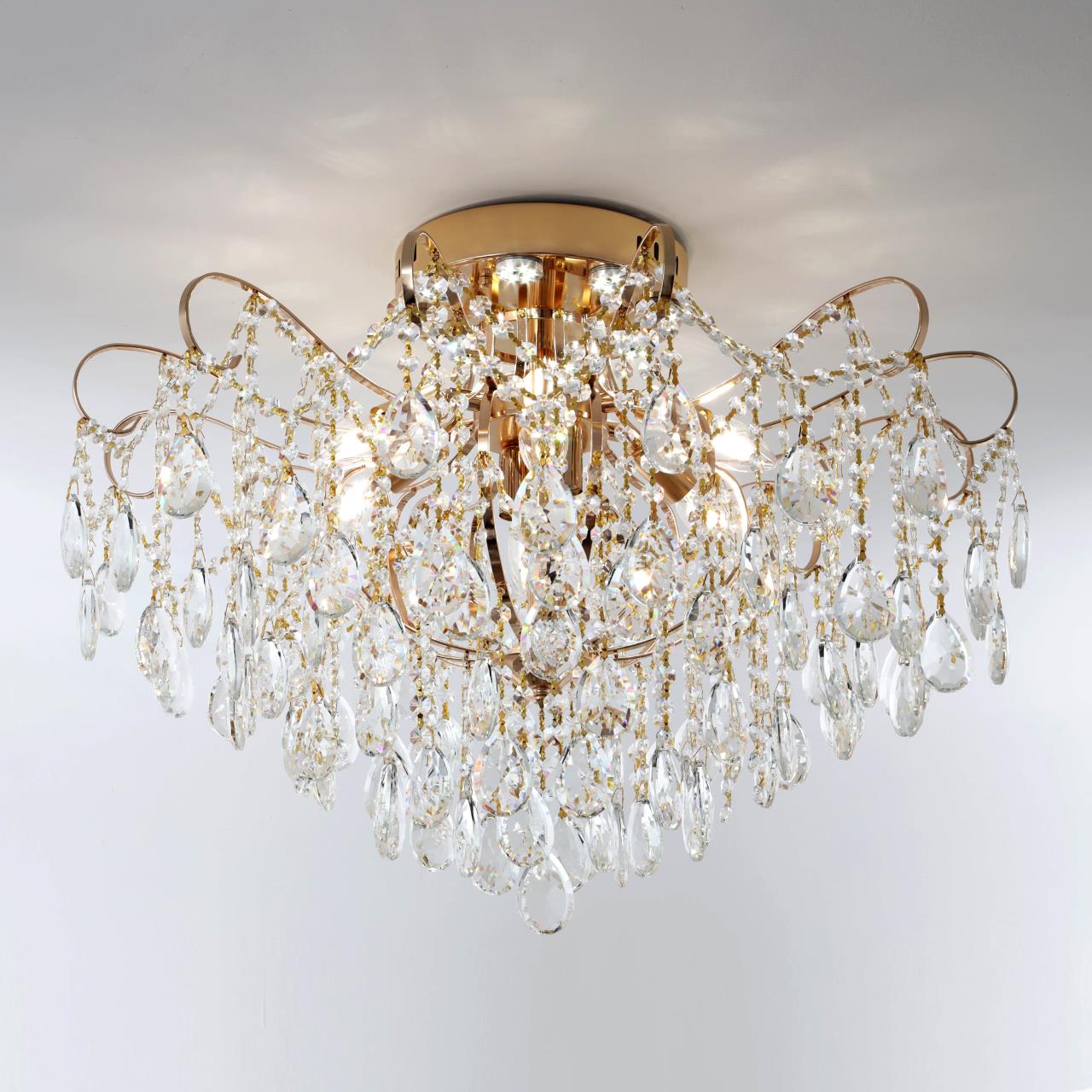 Люстра 70*70*52 см, Е14/LED 8x40+24W, Золото MODELUX ML.1702.8 GD