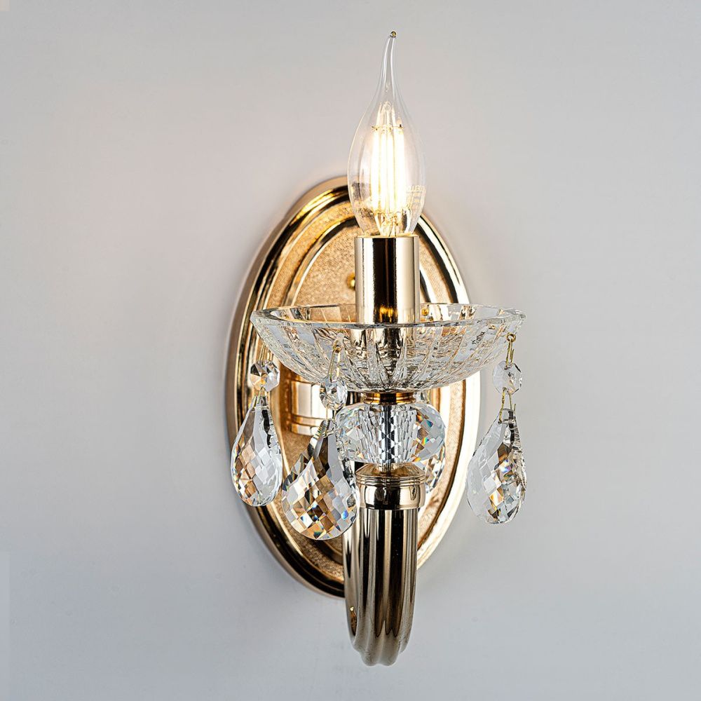 Бра 14*26*-26 см, 1*Е14*40W, Modelux  ML.7141.01P, Золото