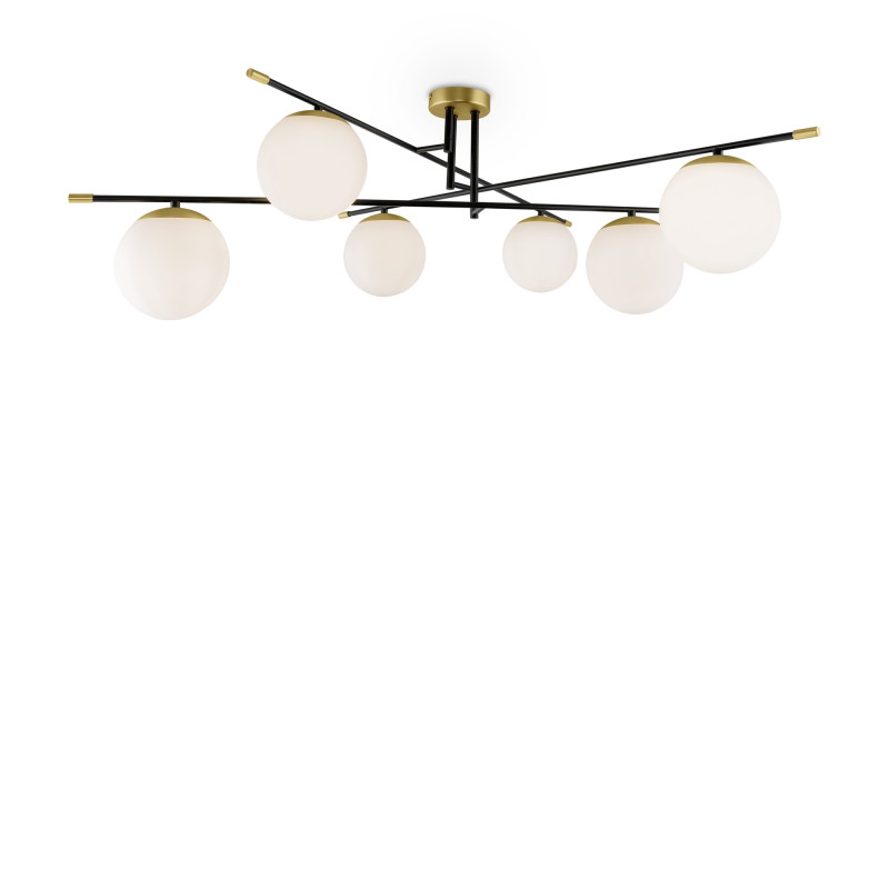 Потолочная люстра Maytoni Nostalgia MOD048CL-06G, золото-черный