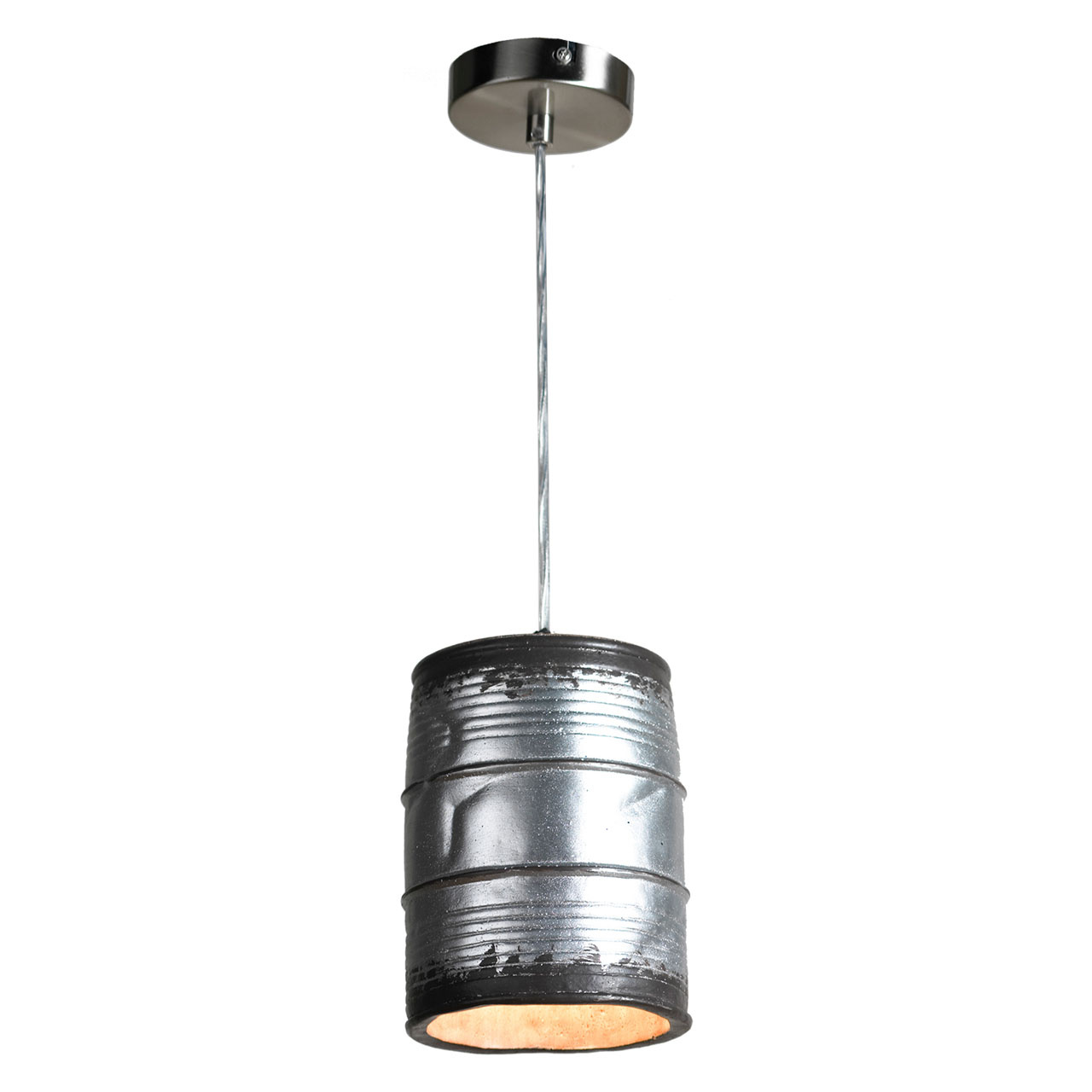 Подвеcной светильник Lussole Loft GRLSP-9526, никель-серый