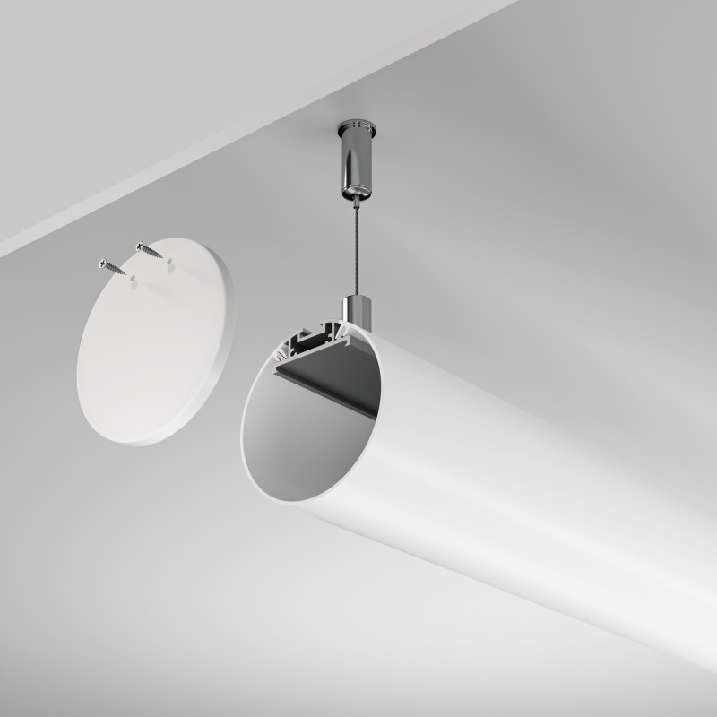 Алюминиевый профиль Подвесной 30*2000 мм для светодиодной ленты Maytoni Led strip Серебро ALM-D60-S-2M