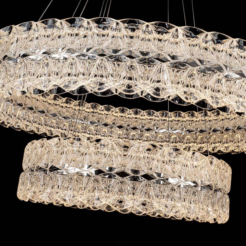 Люстра *80*13 см, LED*95W, 3000-6000K, Modelux  ML.8185.800.500 CR, Хром