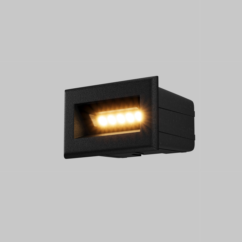 Светильник 8 см, 3W, 3000K, Maytoni Bosca O045SL-L3B3K, черный, вр 4,3*7,3 см