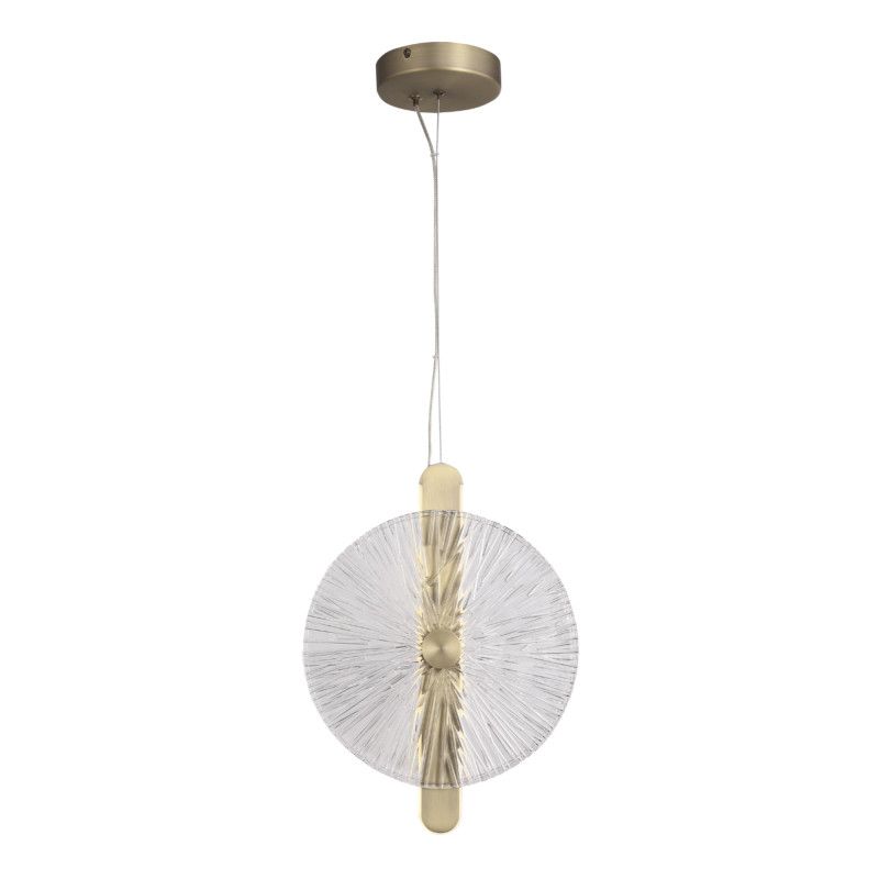 Подвесной светильник 28*3,3*37,2 см, 1*LED*11W, 4000K, ST-Luce Wasi SL6141.303.01, бронзовый