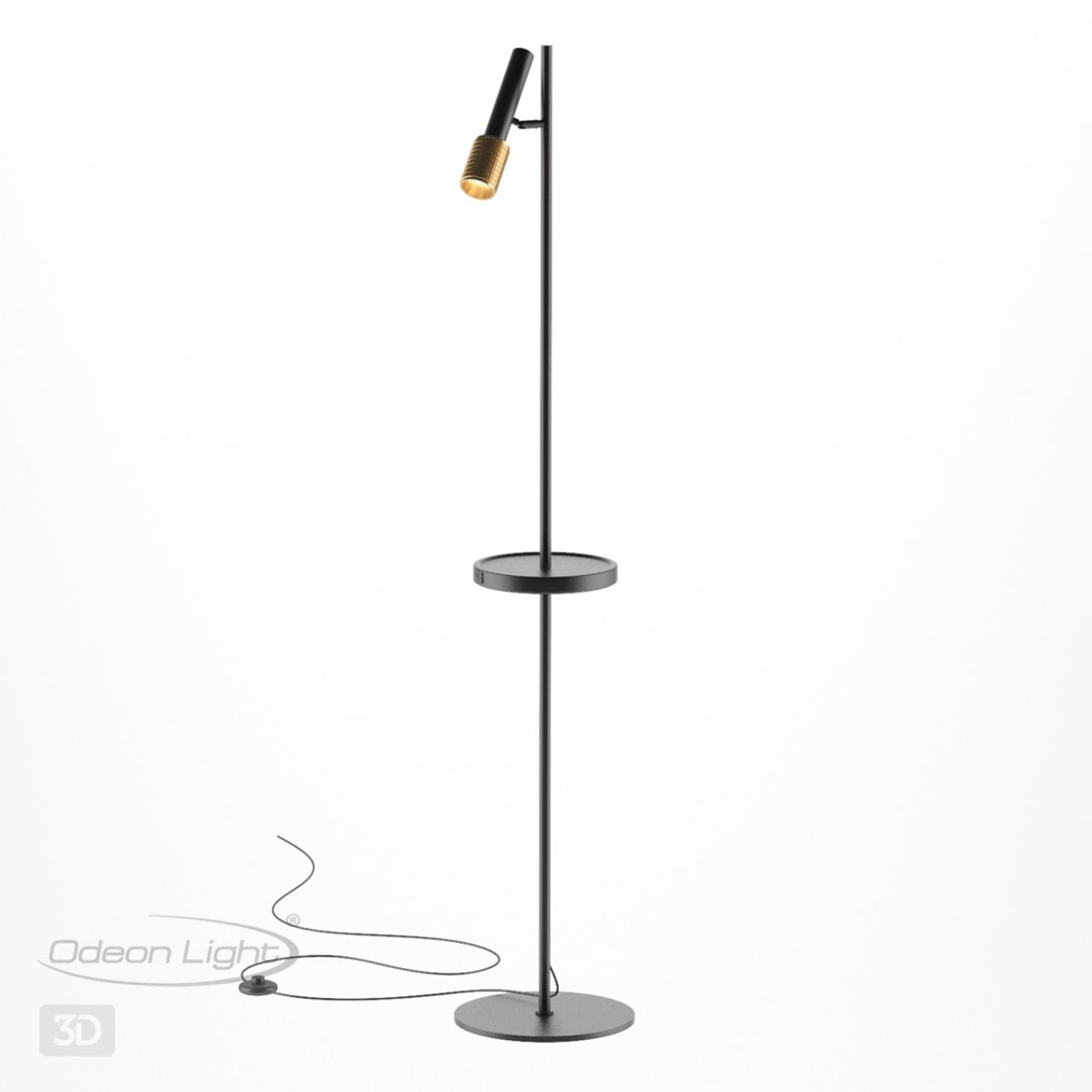 Торшер Odeon Light Mehari 4240/1F, черный
