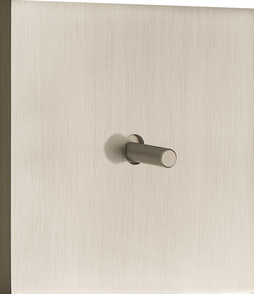 Donel N96 Переключатель на 1 тумблер, Цилиндр, 10AX 250V, Никель, серия DT, DT106CNB
