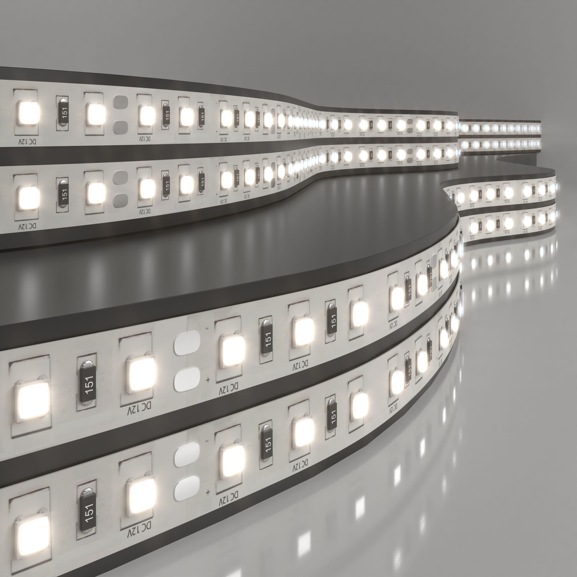 Светодиодная лента Лента светодиодная 12V 14,4W 60Led 5050 IP20 дневной белый, 5м Elektrostandard