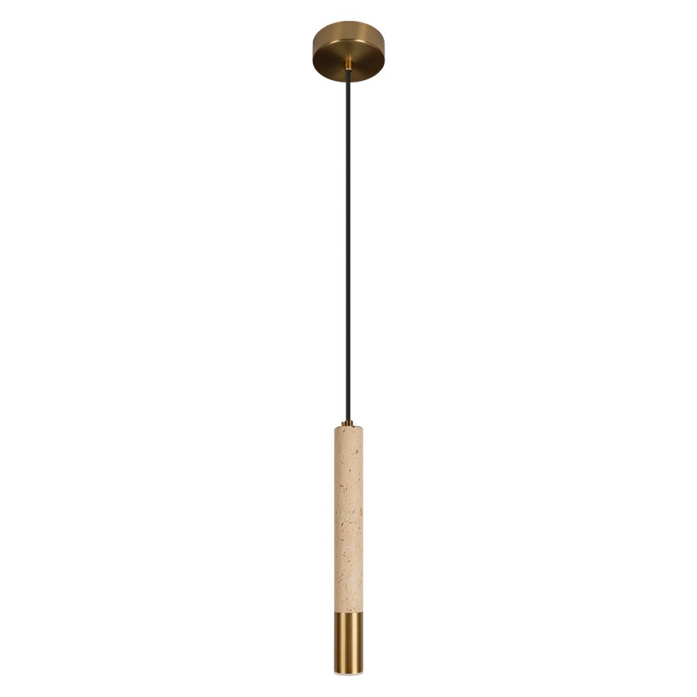Подвесной светильник 4 см, Loft IT Everest 10583C Bronze, бронза-травертин