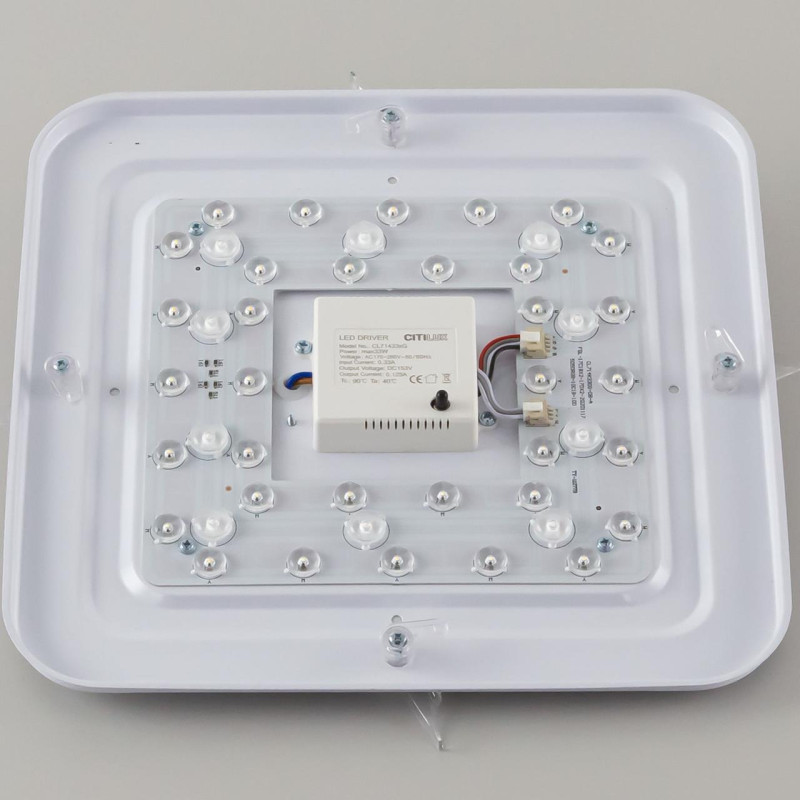 Светильник 34 см, 35W, 3000-5500К с пультом и RGB подсветкой Citilux Симпла CL714K330G