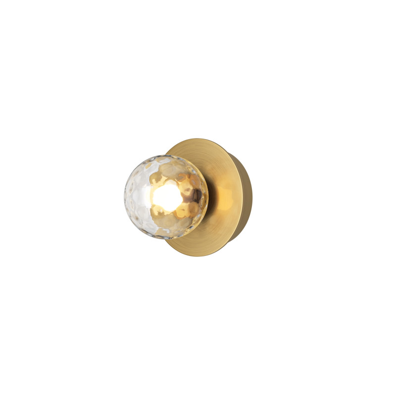 Бра 12*11,5*12 см, LED, 3000К, Maytoni Ambre MOD331WL-L3BS3K латунный