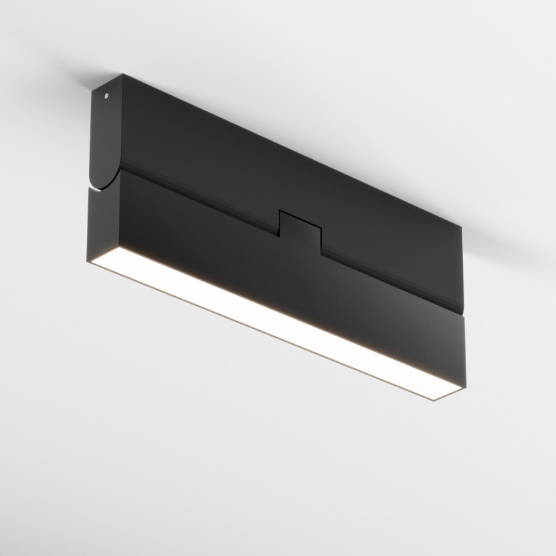 Накладной светильник 22*2,3*8,8 см, LED, 12W, 3000К, Maytoni Technical Basis Rot C133CL-12W3K-B черный