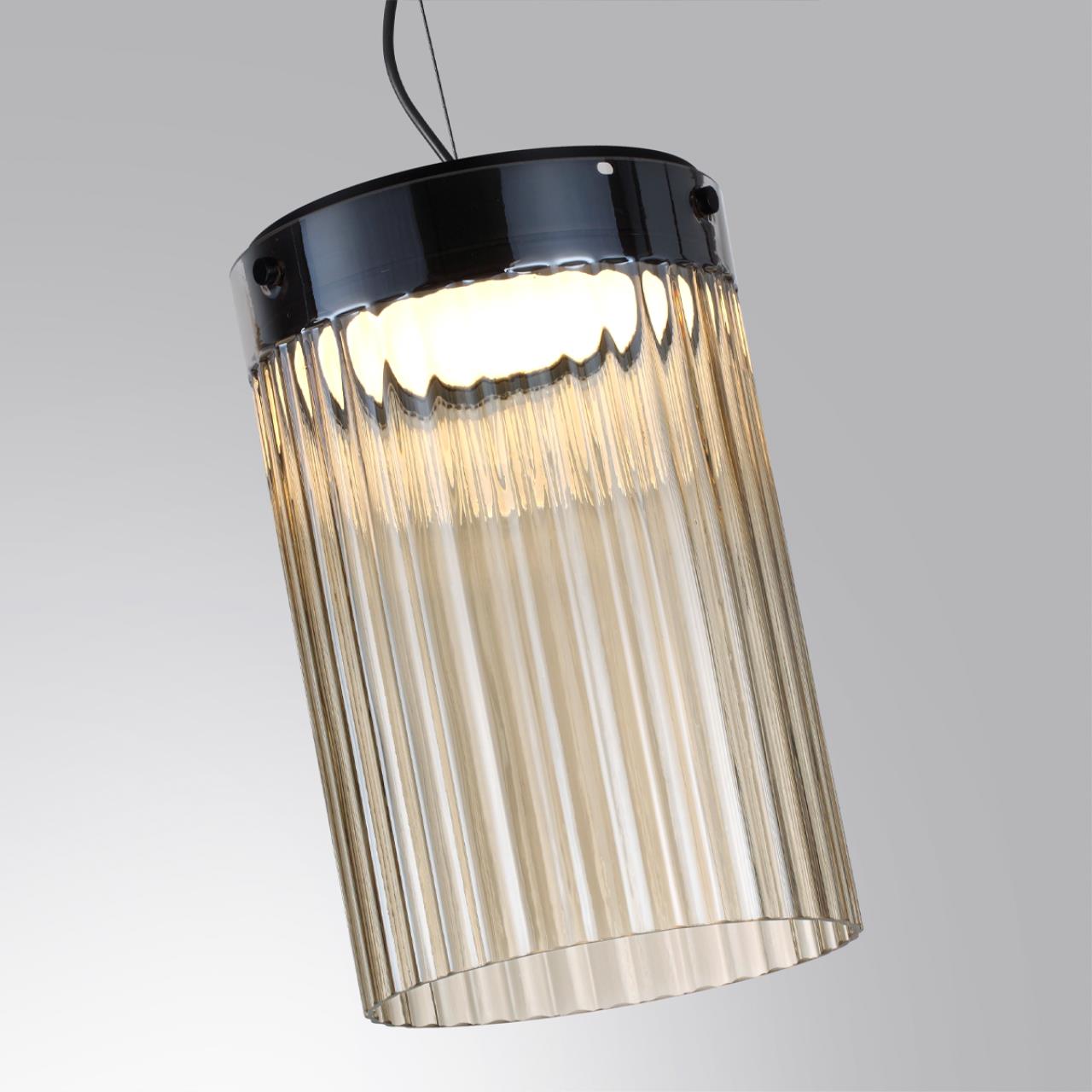 Подвес 19,6*19,6*164 см,  LED*W, 4000 К, Odeon Light Pillari, черный 5047/15L