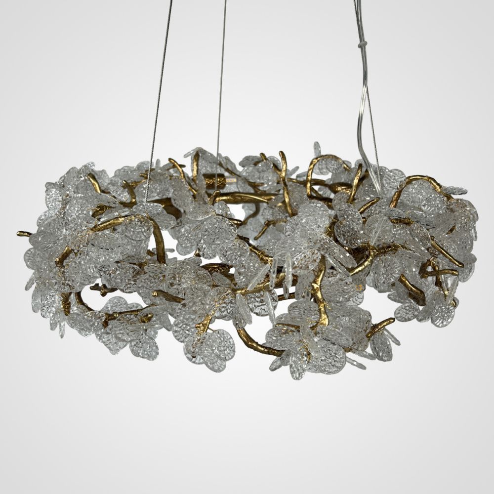 Подвесная люстра CARAMELLY A D60 60*60*20 см, 12*G9*40W, ImperiumLoft caramelly01, Латунь