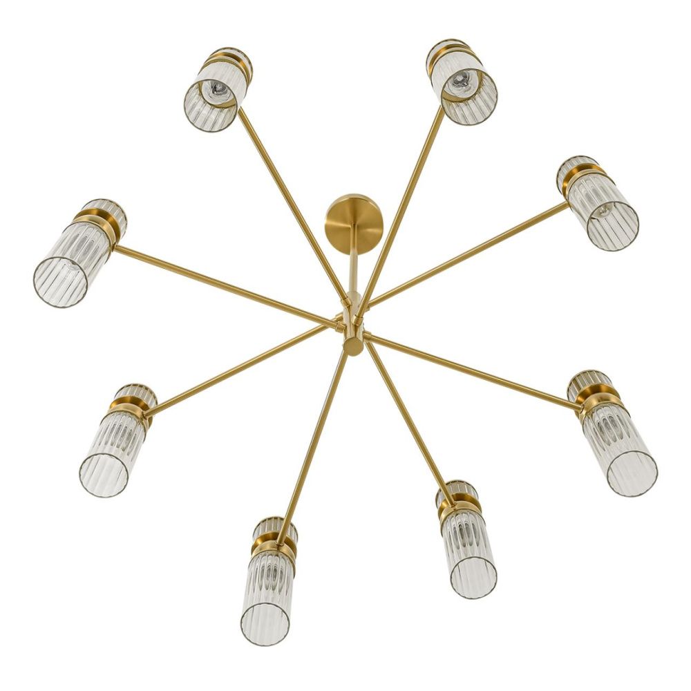 Люстра *74*72,5-72,5 см, 8*E14*40W, Lumion Denver LUM8276/8, латунь