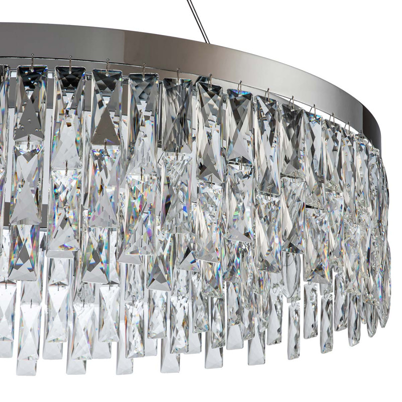 Подвесной светильник 800*800*255/1255 мм, 12*E14 хром Indigo Anna V000386, 12029/12P Chrome