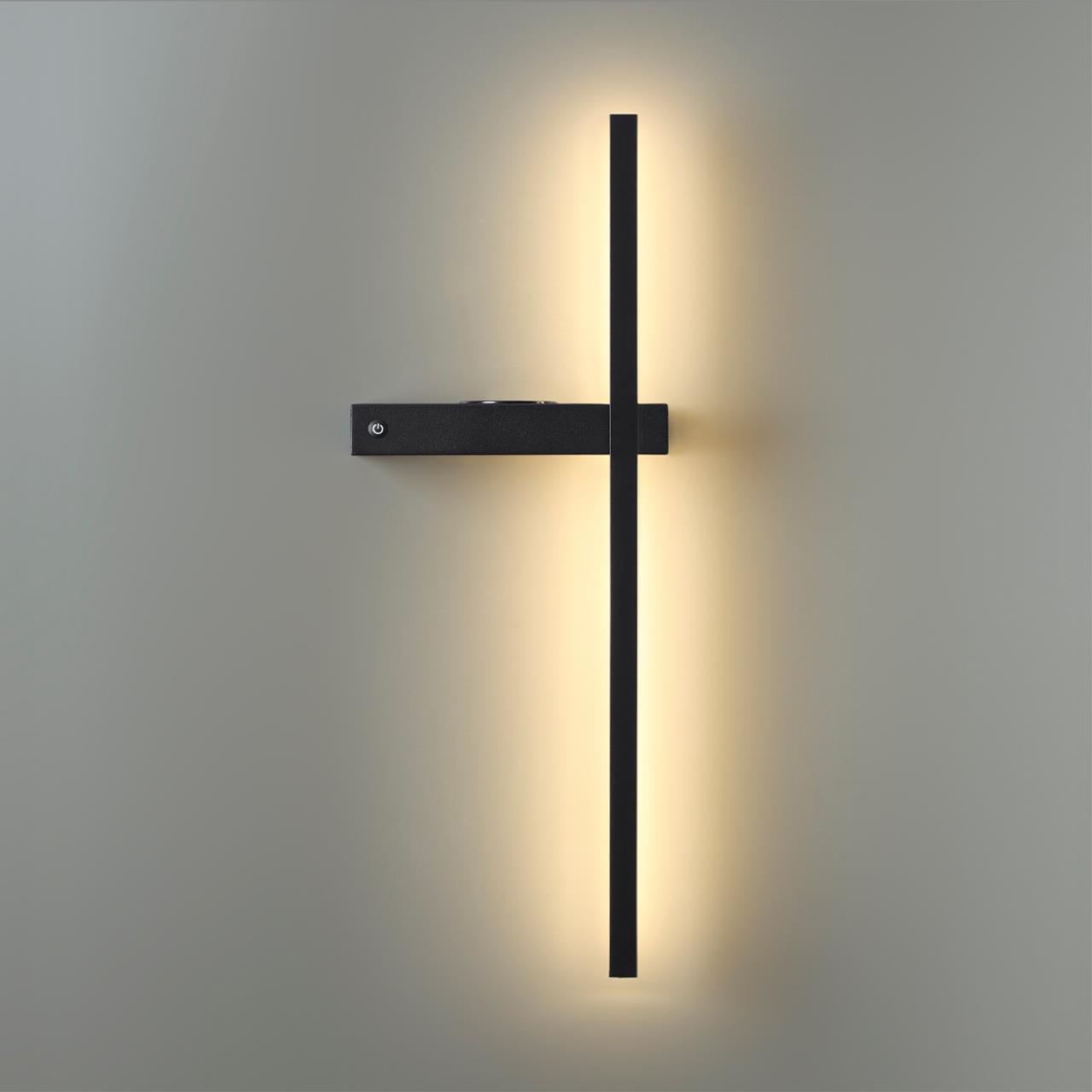 Бра 8*22*60 см, LED 6W*3000 К, Lumion Blake черный, 5694/6WL