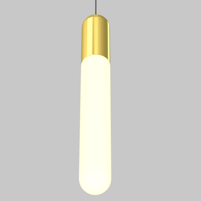 Подвесной светильник 6*6*50 см, LED, 12W, 3000К, Maytoni Technical Mist P101PL-L500-12W3K-BS латунный