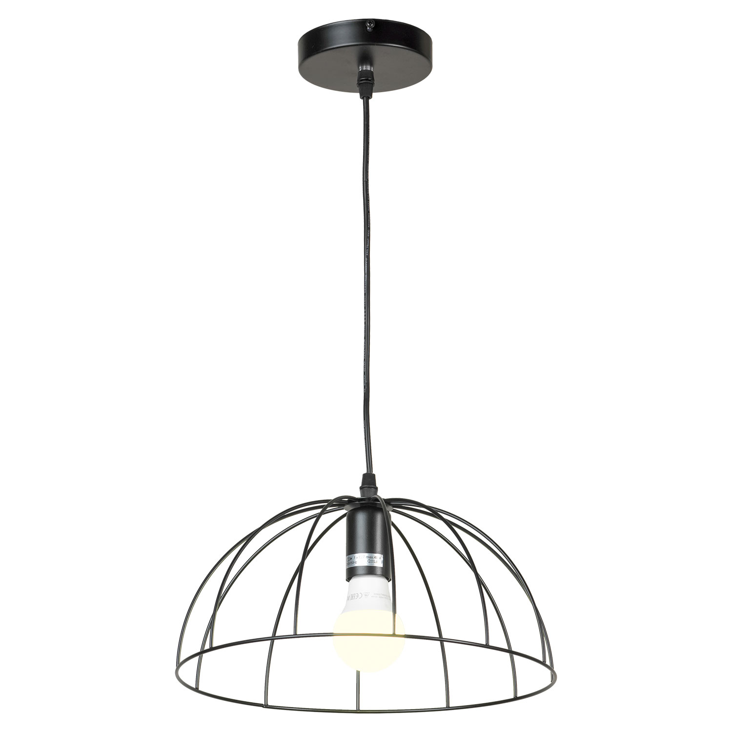Подвесной светильник Lussole Lattice GRLSP-8213, 32*40 см, черный