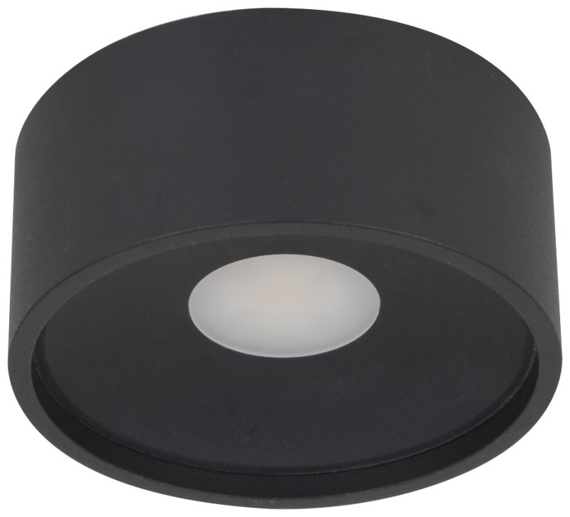 Влагозащищенный светильник 7,6*7,6*5 см, LED, 7W, 3000К, Wertmark  WTA.O01.607.30.07 черный