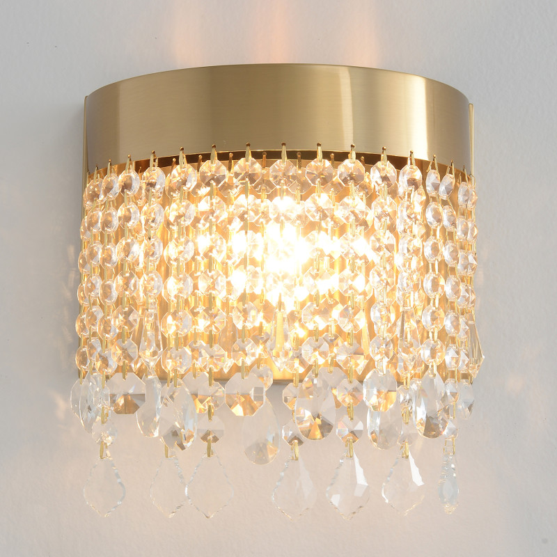 Бра 26 см, Crystal Lux AQUA AP1, латунь