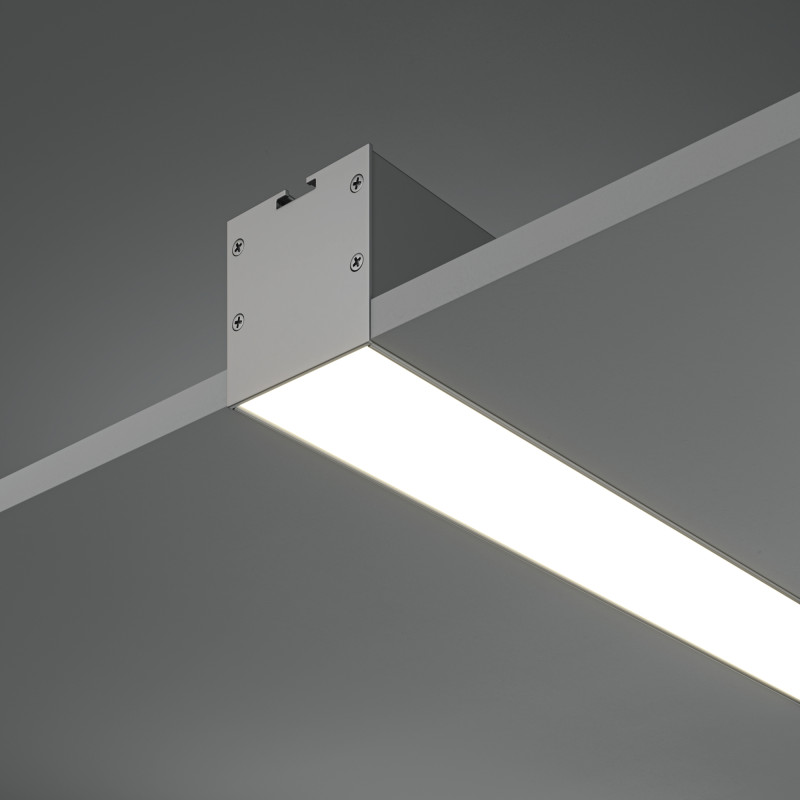 Алюминиевый профиль  Встраиваемый 2000*71,5*35 мм для светодиодной ленты Maytoni Led strip Серебро ALM-7135-S-2M