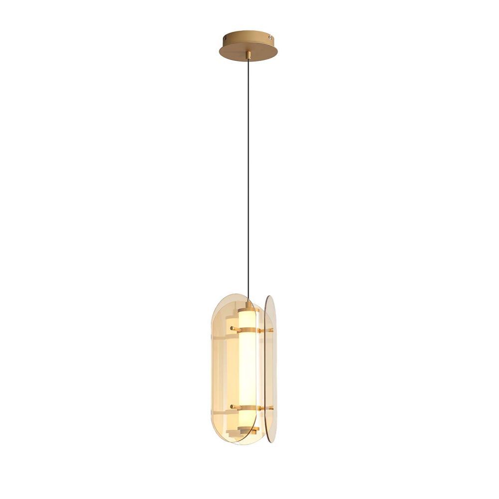 Подвес 19*42-192,5 см, 2*LED, 2,6W, 3000K, Favourite Fada 4624-2P, латунь