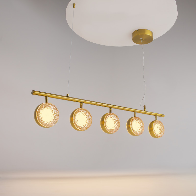 Подвесной светильник 101*16*320 см, LED, 48W, 3000К, Maytoni Mind MOD299PL-L48BS3K латунный