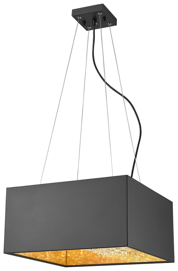 Светильник подвесной Wertmark Lume WE202.05.023, 40*40 см, черный