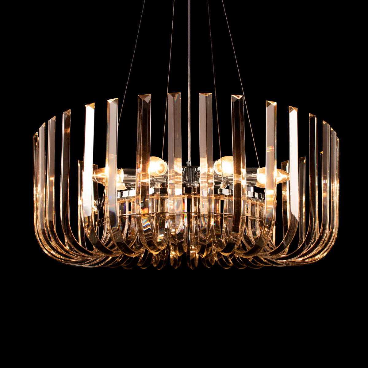 Подвесной светильник 60*25 см, 8*E14 LOFT IT Dakota никель 10300/600 Nickel