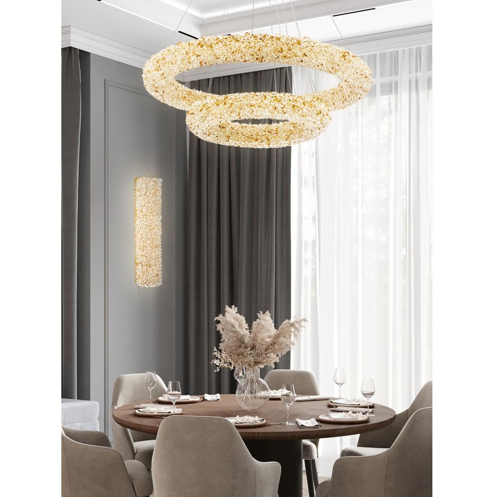 Подвесной светильник 80*50/130 см, LED 230W 2700-4600К MODESTYLE MS.6000.800.500 GD золото