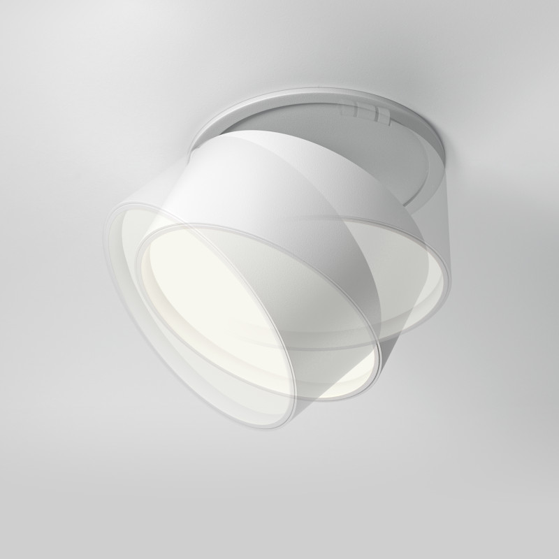 Встраиваемый светильник 8.5/8.2 см, LED*12W, 4000К, IP20, 970 Lm Maytoni Technical ONDA DL024-12W4K-W белый
