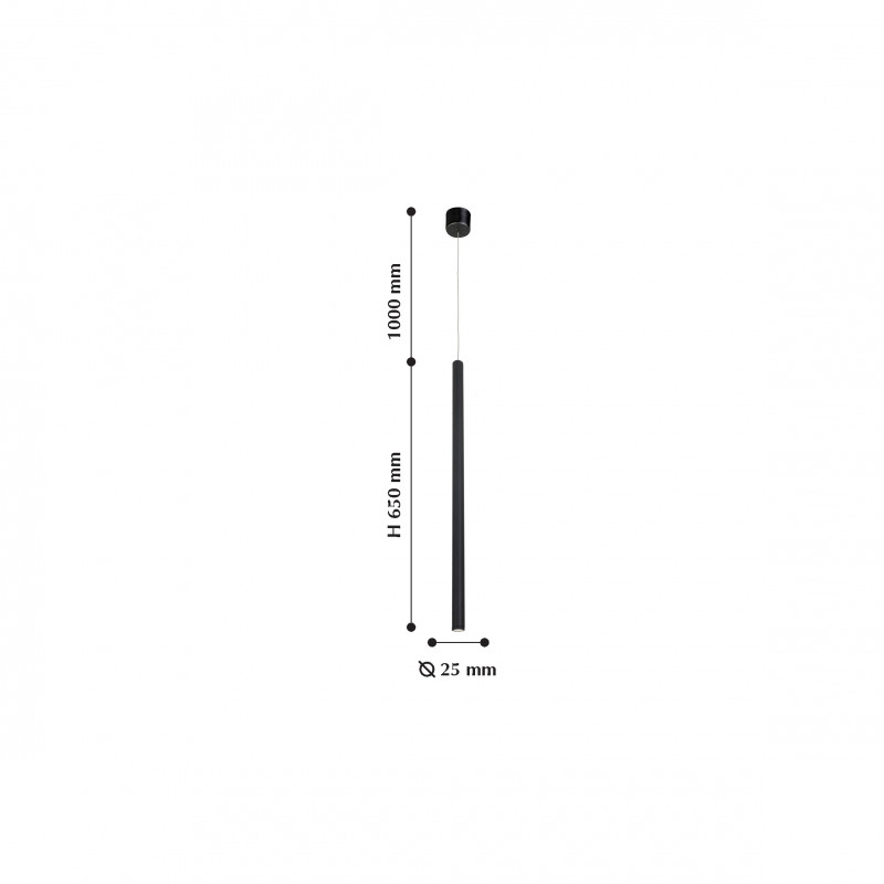 Подвес Favourite Somnium 2235-1P, D25*H650/1650, черный