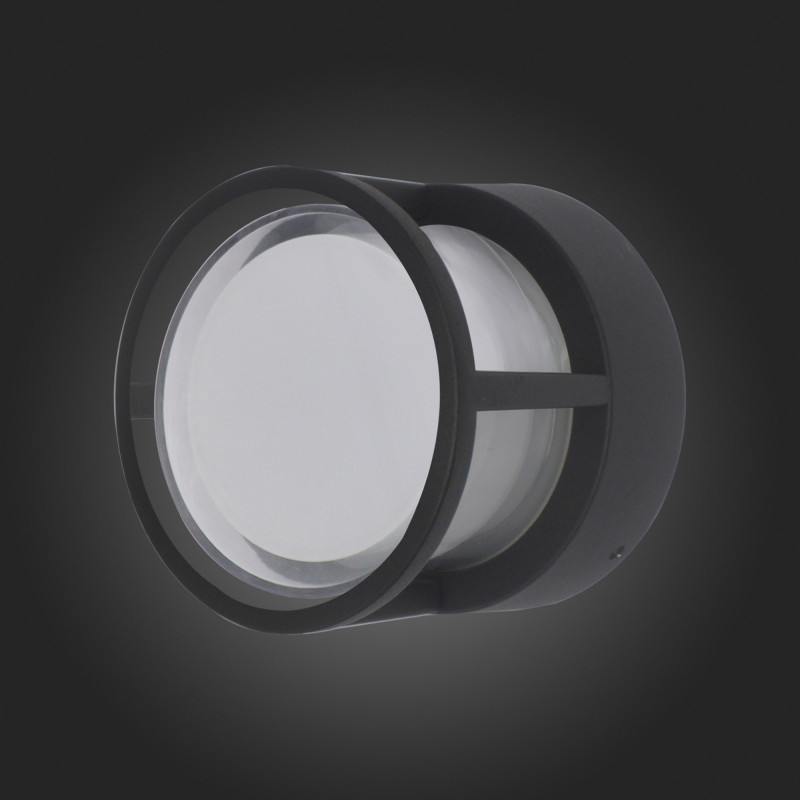 Светильник уличный настенный 11 см, 5W 4000K ST LUCE ALCENO SL9504.411.01 Черный